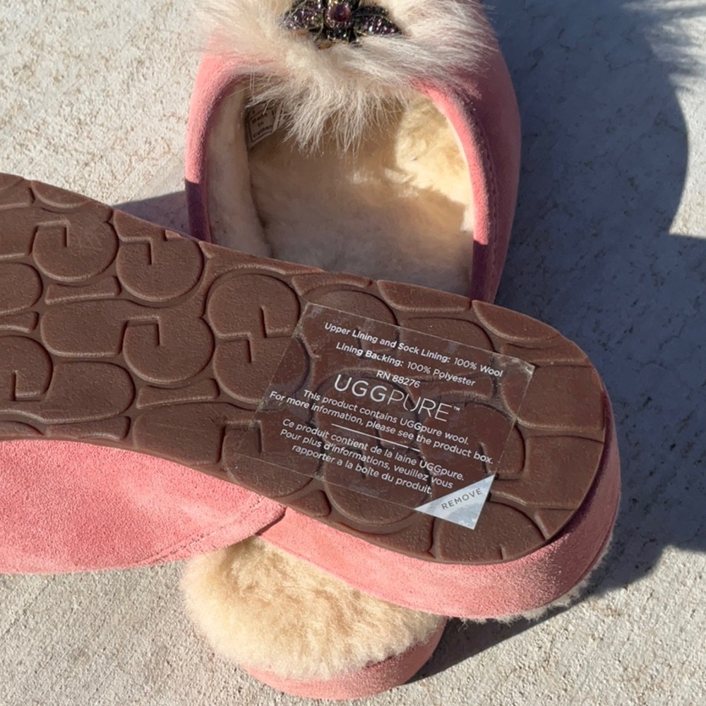 UGG Queen Bee 🐝 Yvett Wedge
Slippers Size 9 - Picture 12 of 16
